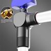High Quality Red Blue Water Control Valve Brass Thicken Ball Valve Cold and Hot Distinction Fully Open Corner Valve Kitchen