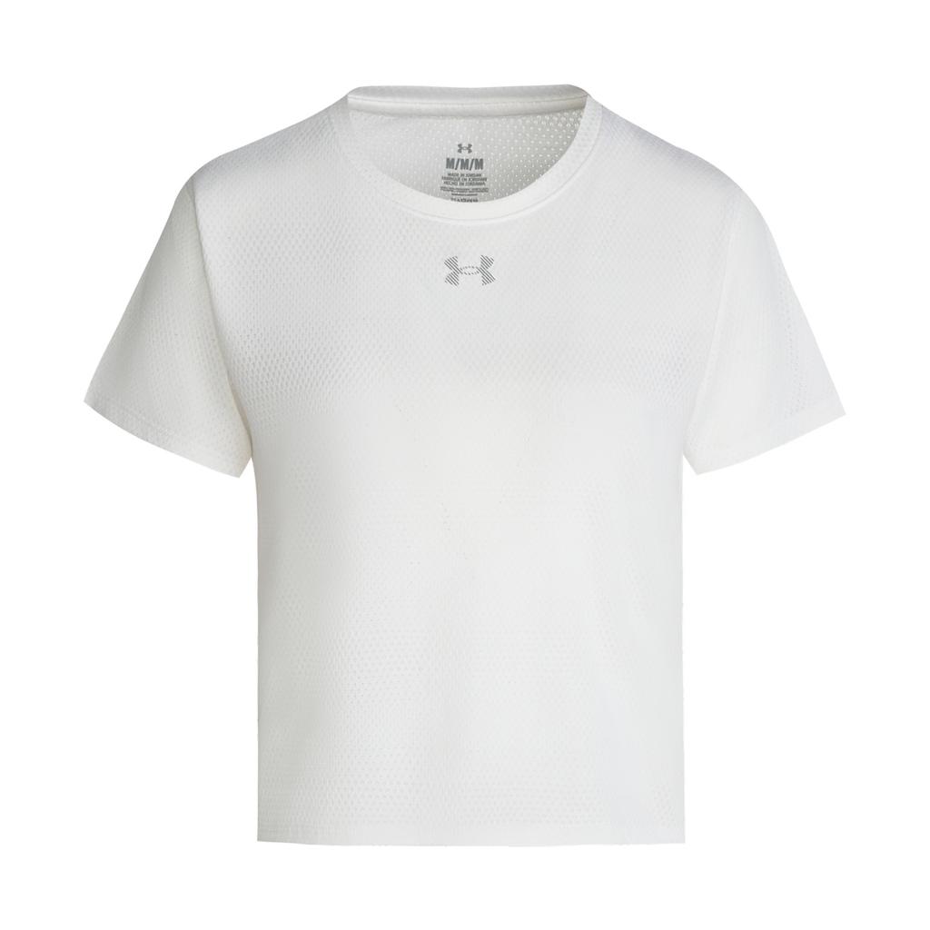 Under Armour Velociti Однотонная Жаккардовая Беговая Спортивная Быстросохнущая Мягкая Удобная Простая Свободная С Логотипом Футболка с Коротким Рукавом Женская Футболка 6009540-100