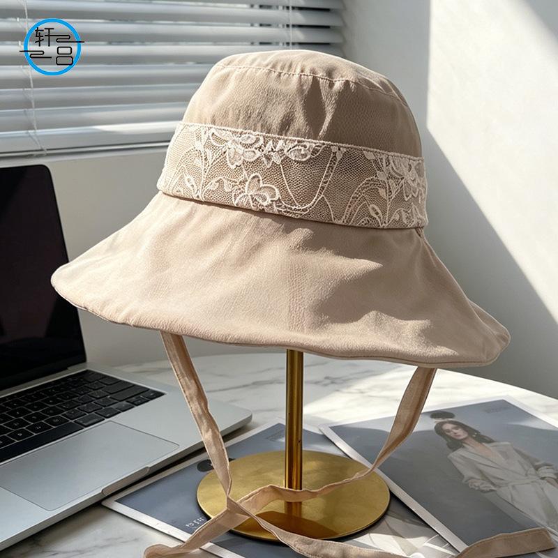 Eugen yarn temperament fisherman hat children outdoor leisure versatile foldable sunscreen sunshade mesh yarn hat summer