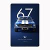 1966 Shelby Mustang G.T.350H Фастбэк Cobra Racing Металлический постер Знак Клуб Мурал Настенное искусство Табличка Жесть Украшение комнаты Домашний декор