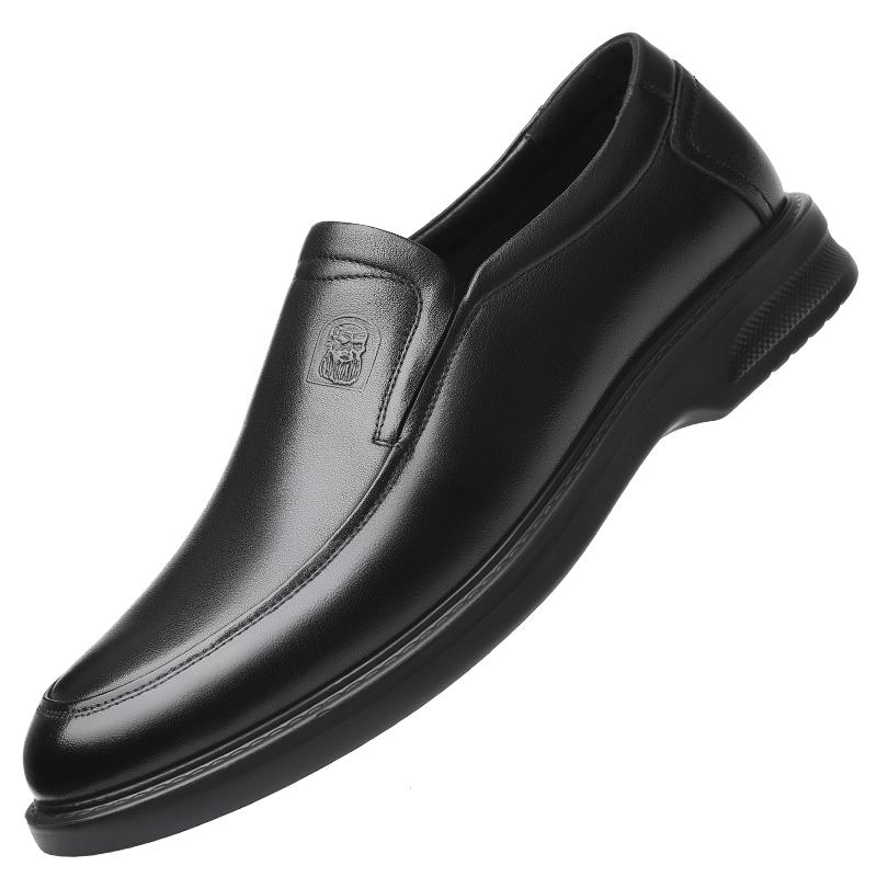 Мужские кожаные мокасины LAORENTOU в стиле business casual A90192