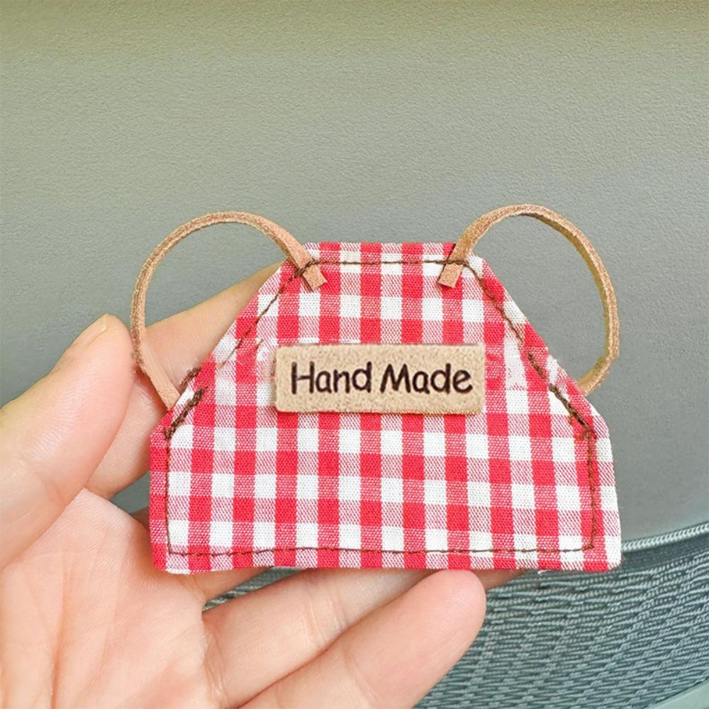 Сделай сам Ретро Одежда для Кукол Клетчатая Полосатая Плюшевая Одежда для Кукол Мини Кукла Кукла Джинсовый Фартук Игрушка для Девочек