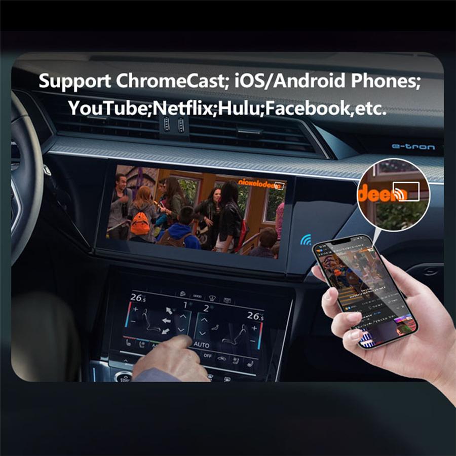 Android 11 Для Carplay Ai Box Автомобильный Мультимедийный Плеер Для Netflix Youtube 4G+128ГБ