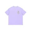 Li Ning X Steven Harrington Collaboration Cartoon Print Loose Fit Crew Neck T-Shirt Men Tops Purple AHSR937-4