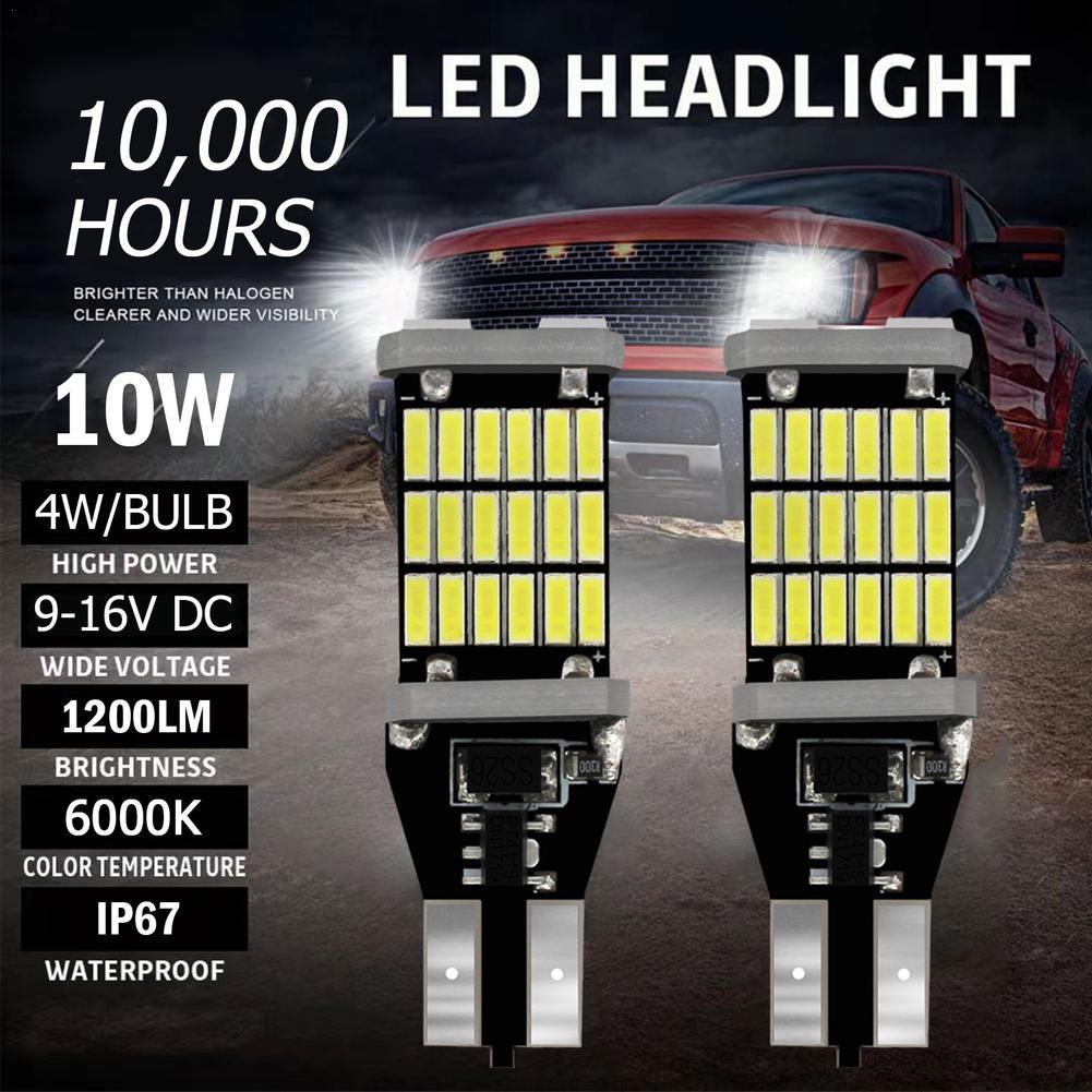 2pcs T15 Car LED Reverse Light Bulb T15 / W16W For BMW E46 E39 E90 E60 E36 F30 F10 E30 E34 E66 X5 E53 M M3 M4 Z4 Z3