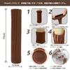 Set of 16 Chair Leg Covers, 15cm Long, Double-knit with Built-in Silicone Anti-slip Pads, Compatible with Round Legs with Felt. Protects Table, Chair,