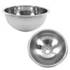RV Single Bowl Sink Round 340mm 13.4in Diameter 304 Stainless Steel Large Capacity for Camper Yacht Kitchen