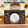 4Pcs Rectangular Boho Mandala Placemats Linen Floral Dining Mats Geometric Table Mat  Dinner