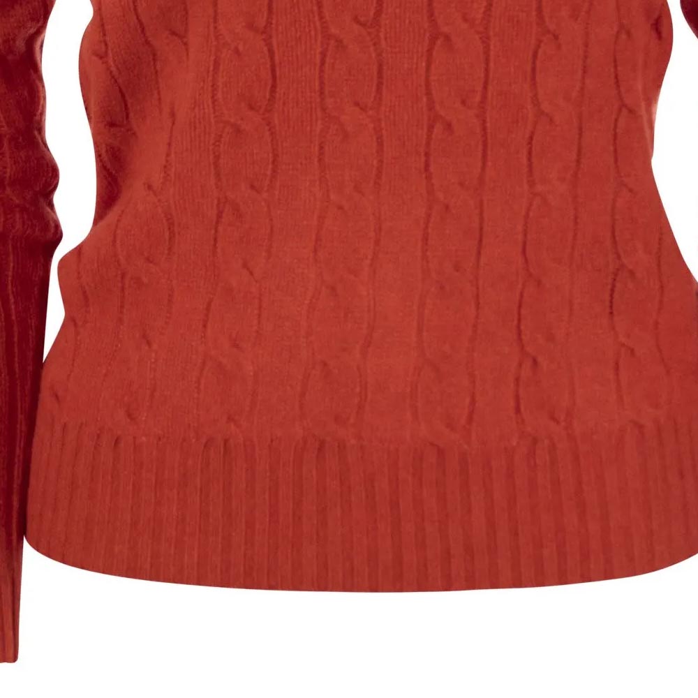 Женский свитер с круглым вырезом и вышитым логотипом Polo Ralph Lauren 211910421-007