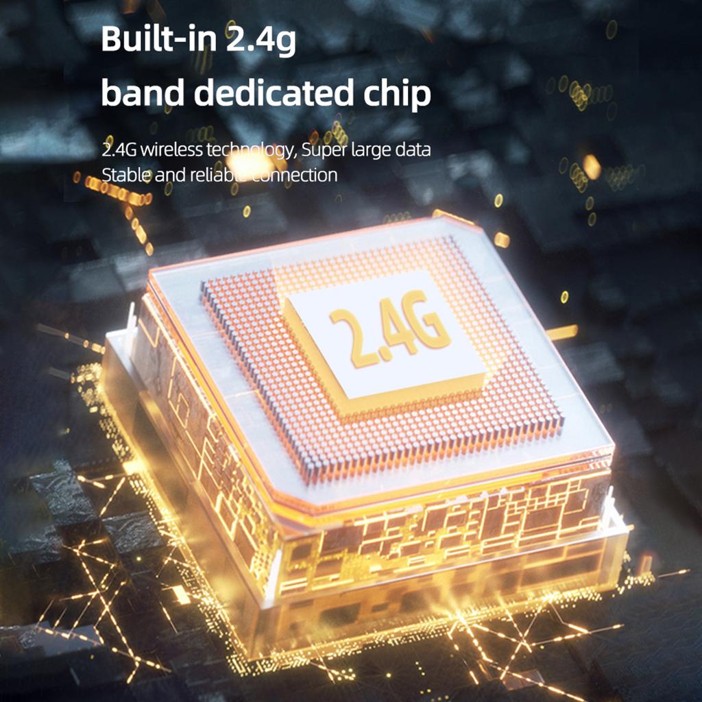 One-Trigger-Two 2.4G Wireless Microphone System Clip-on Microphone for Phone Omnidirectional Mini