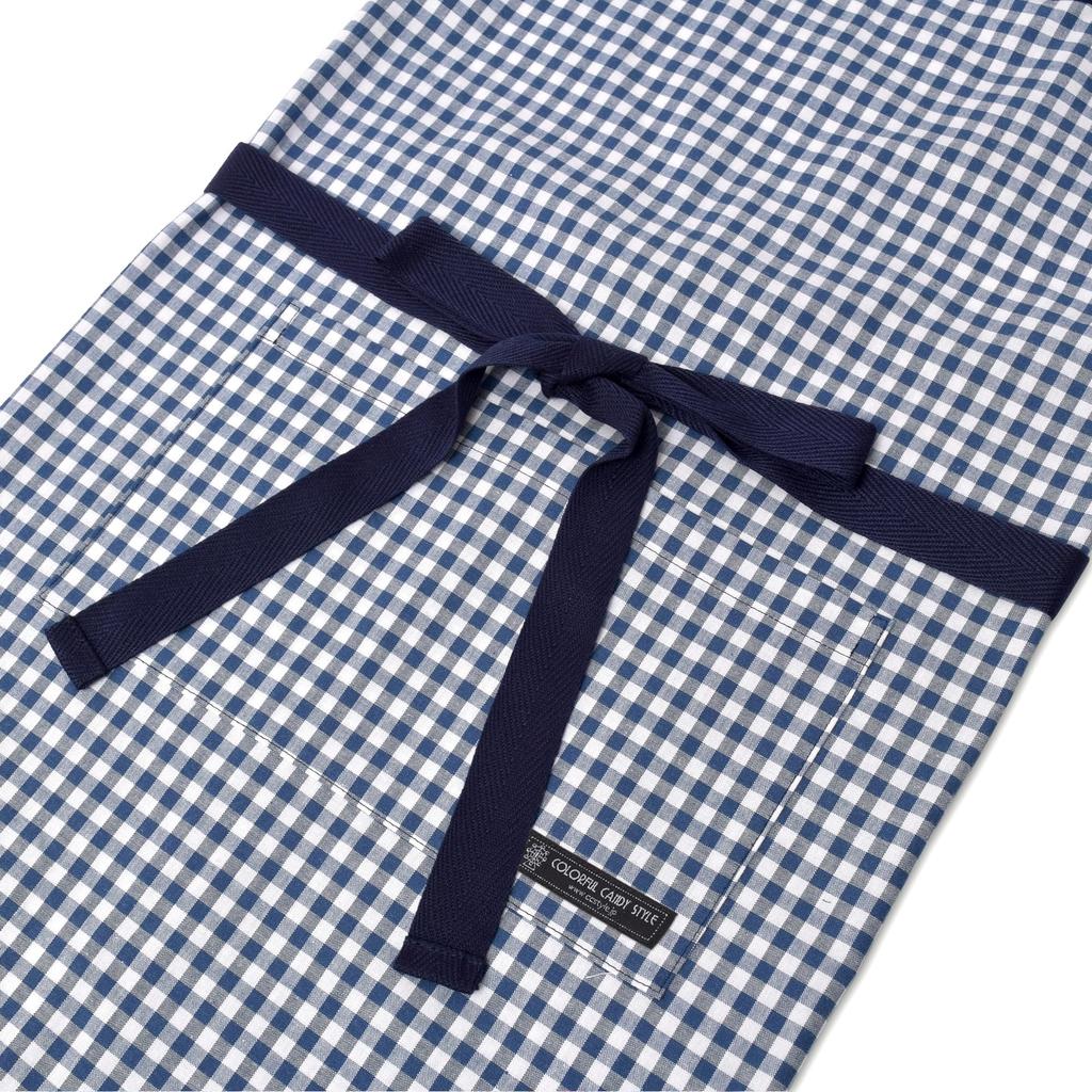 COLORFUL CANDY STYLE Набор Мешок на шнурке Сумка для спортивной одежды Фартук Кулинарный класс Помощник на кухне Треугольная бандана набор Большой синий Начальная школа