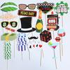 Halloween Photo Props: Single Party Handheld Mustache Expressions