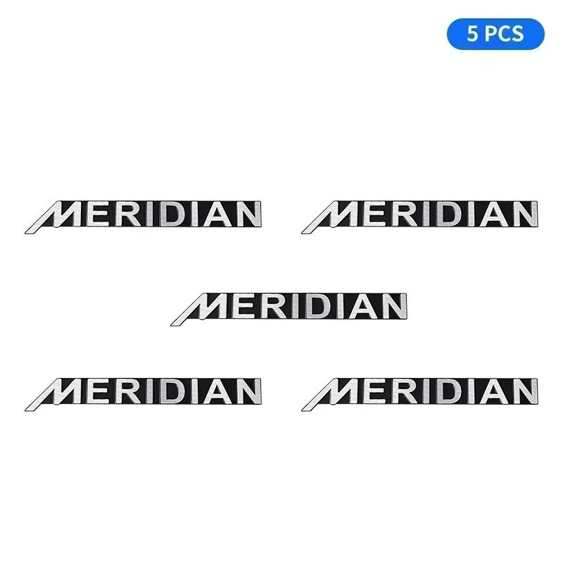 5 шт./10 шт. высококачественный металлический значок-логотип MERIDIAN для автомобильного Hi-Fi динамика, стерео эмблема, наклейка, аксессуары для стайлинга авто R4W