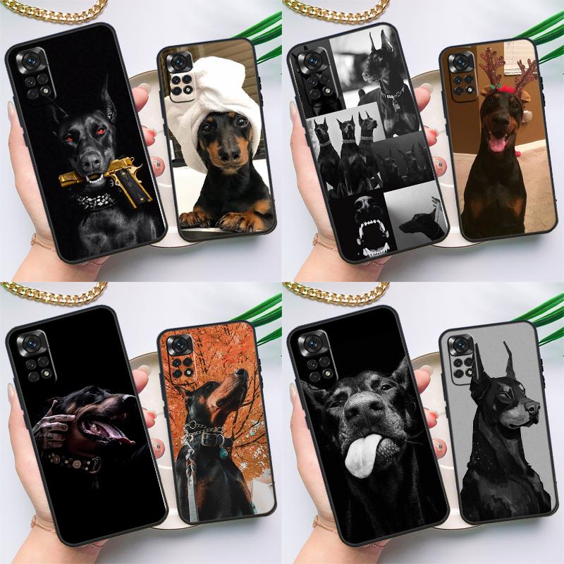Animal Doberman Dog Case For Xiaomi Redmi Note 8 9 10 11 12 Pro 8T 9S 10S 11S Redmi 12C 9C 9T 10A 10C Cover