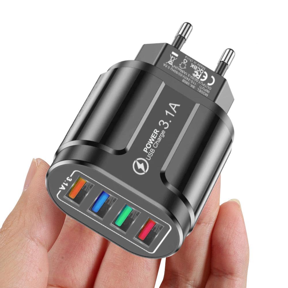 PD33W GaN QC3.0 Многопортовое EU Зарядное устройство 9V/12V Адаптер Быстрой Зарядки