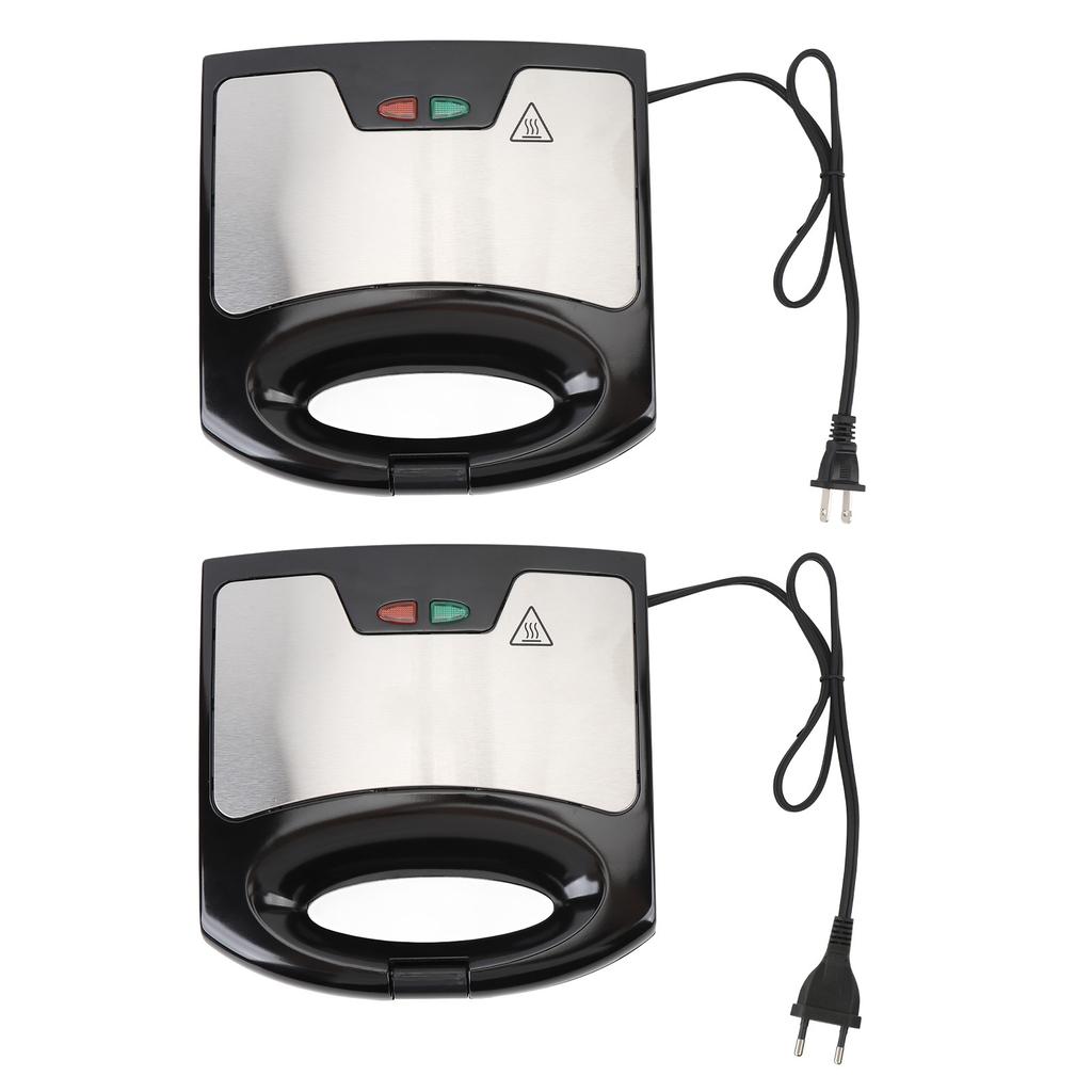 Электрическая вафельница мощностью 800 Вт с антипригарным покрытием, компактный небольшой электрический гриль, идеально подходит для