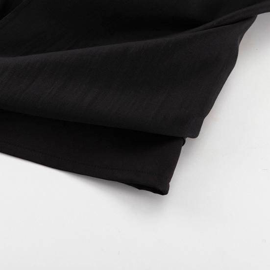 Women Maxi Skirt High Waist Mesh Yarn Cover Perspective Solid Color Skirt