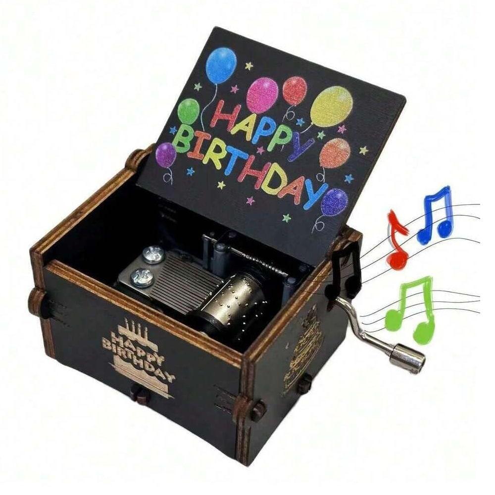 1pc Music Box, You Are My Sunshine Vintage Engraved Wood Music Box, Musical Box Gift For Daughter/Wife/Mother/Friends, Mechanism