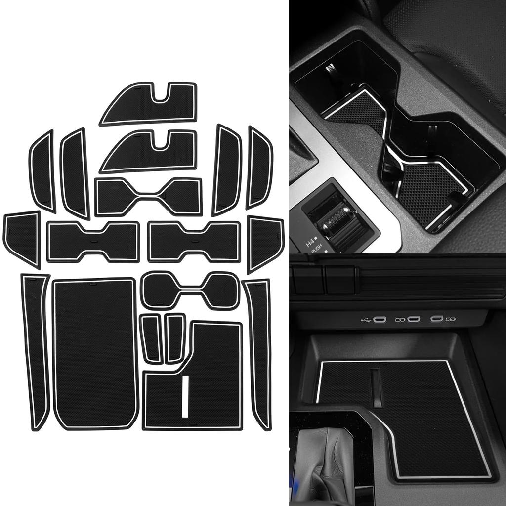 New Land Cruiser LC250 Prado 250 Series Rubber Mats Specially Designed for PRADO LC250 Interior Door Pocket Mats Noise Prevention Scratch Prevention