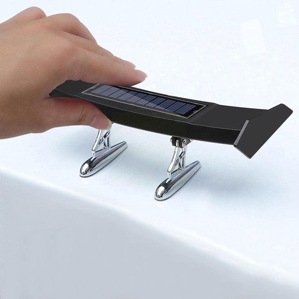 Универсальный мини светодиодный задний фонарь на солнечной энергии Декор заднего багажника автомобиля Спойлер Крыло АБС