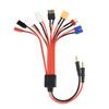 8Port Charging Converter Cable Banana Plugs To XT60 FUTABA EC3 Tamiya Connectors Supports Multiple Battery Interfaces