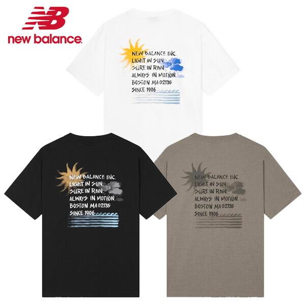 New Balance Мужская футболка Sunny Rainy WaTer с надписью Nbneg31653