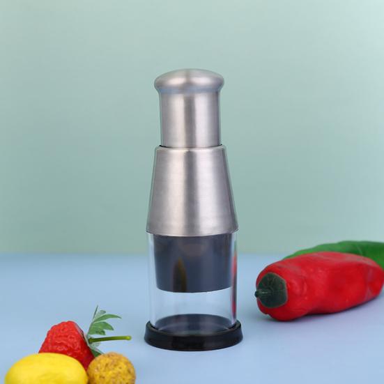 1/2 шт. Чеснокодавка из нержавеющей стали, ручной измельчитель продуктов, легко моется, измельчитель лука, противоскользящая ручка, измельчитель орехов, овощерезка