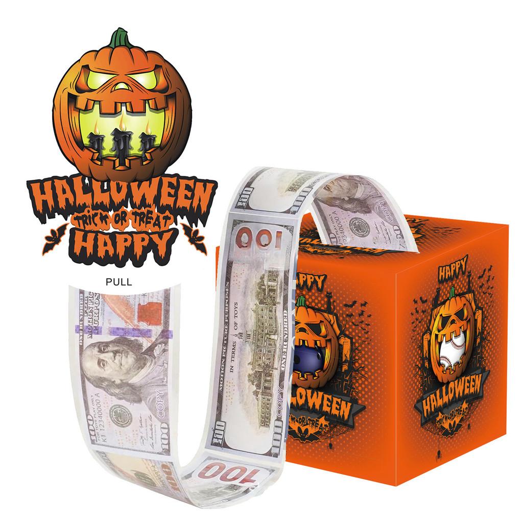 Gift Halloween Box Scene With Pumpkin Cat Castle Design For Festival Decor