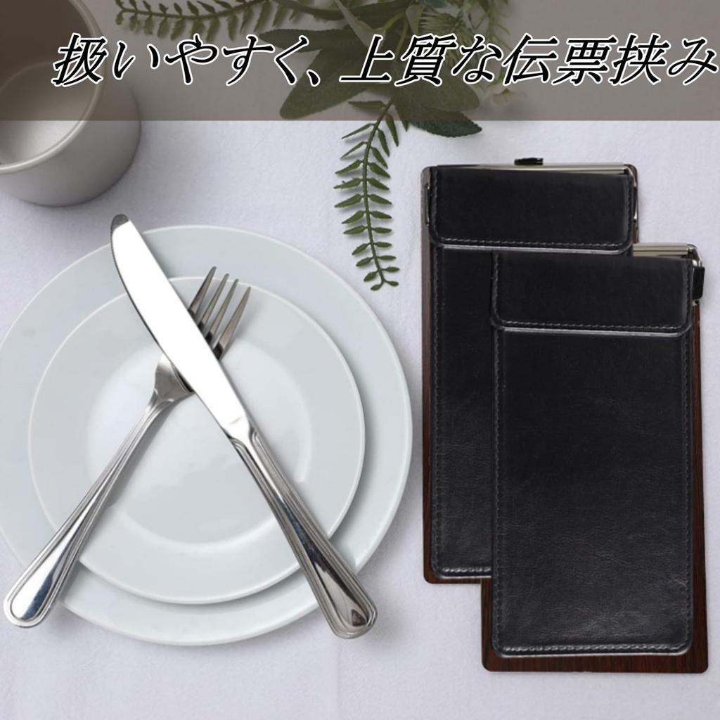 Анопоно Кожаный Стиль Слип Слип Слип Заказ Синтетический Коммерческий Черный Зажим, Держатель, Папка, Папка, Кожа, Использование, Ресторан, (10)