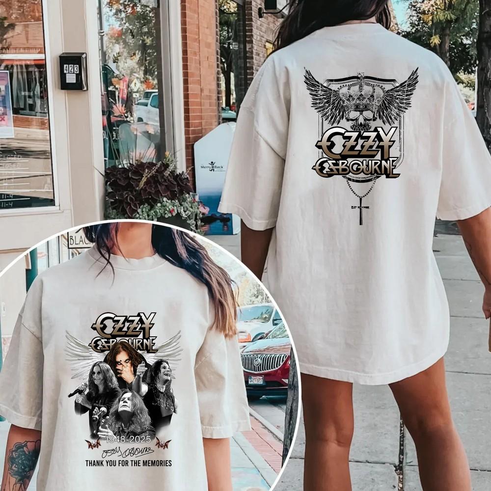 Ozzy Osbourne Thanks You For The Memories 1948-2025 , Men Women Unisex T-Shirt