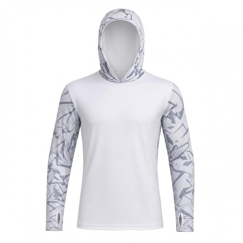 Mens Hooded UPF Sun Protection Jacket Lightweight Quick-Dry Outdoor Fishing Hiking Windbreaker