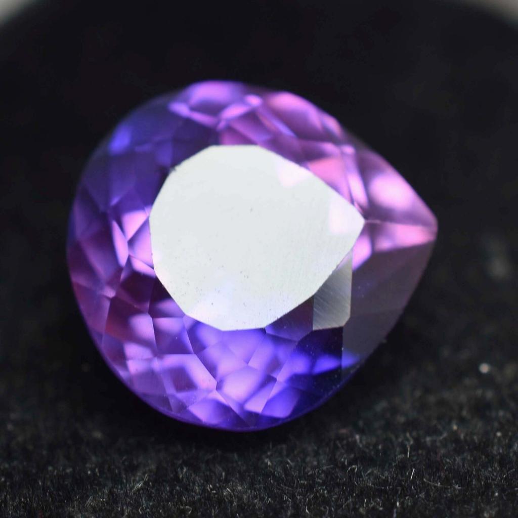 Natural Purple Tanzanite Loose Gemstone 7.55 ct Pear Shape for Jewelry Making and Gem Collections