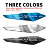 3D Metal Auto Door Car Body Fender Decoration Badge Stickers for Toyota Chr Corolla Camry Rav4 Yaris Hilux Prius Avensi Verso