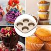 Muffin Pan Carbon Steel Cupcake Pan Nonstick Heavy Duty Easy To Clean 4/6 Cup Waffles Baking Mold for Parties