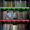 3D Printed Drop Bookshelf Ornament Glow-in-The-Dark Bleeding Drip Decoration Haunted House Halloween Macabre Gothic Bookshelf Edge Horror Decor