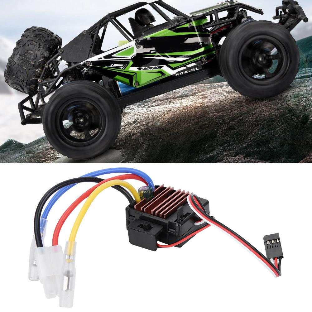 60A RC Brushed Electronic Speed Controller for Remote Control Car Accessory