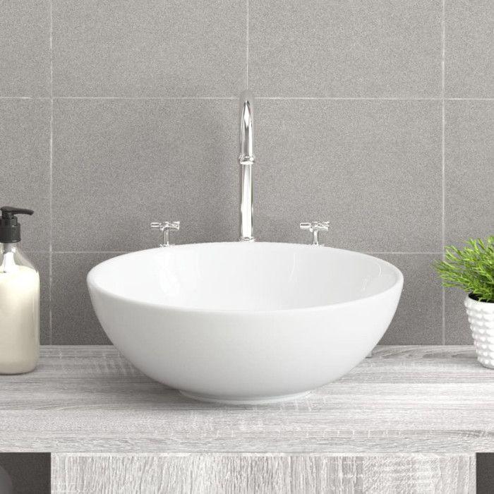 Washbasin - White - 28x28x10 Cm - Ceramic - Scratch-resistant - Easy To Clean