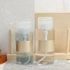 Clear Empty Bottle Push Down Pump Nail Polish Remover Container Makeup Remover Bottle  Ladies
