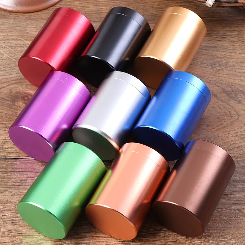 Mini Metal Box Storage Aluminum Tea Can Travel Portable Jar Sugar Coffee Caddy