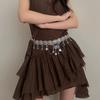 Vintage Bohemian Style Waistband Belly Button Chain Ethnic Style Belt Metal Waist Chain Women