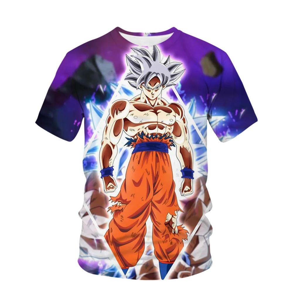 Super Dragon Ball T-shirt Men Pattern Print 3D Summer Short Sleeved T-shirt Top Clothing