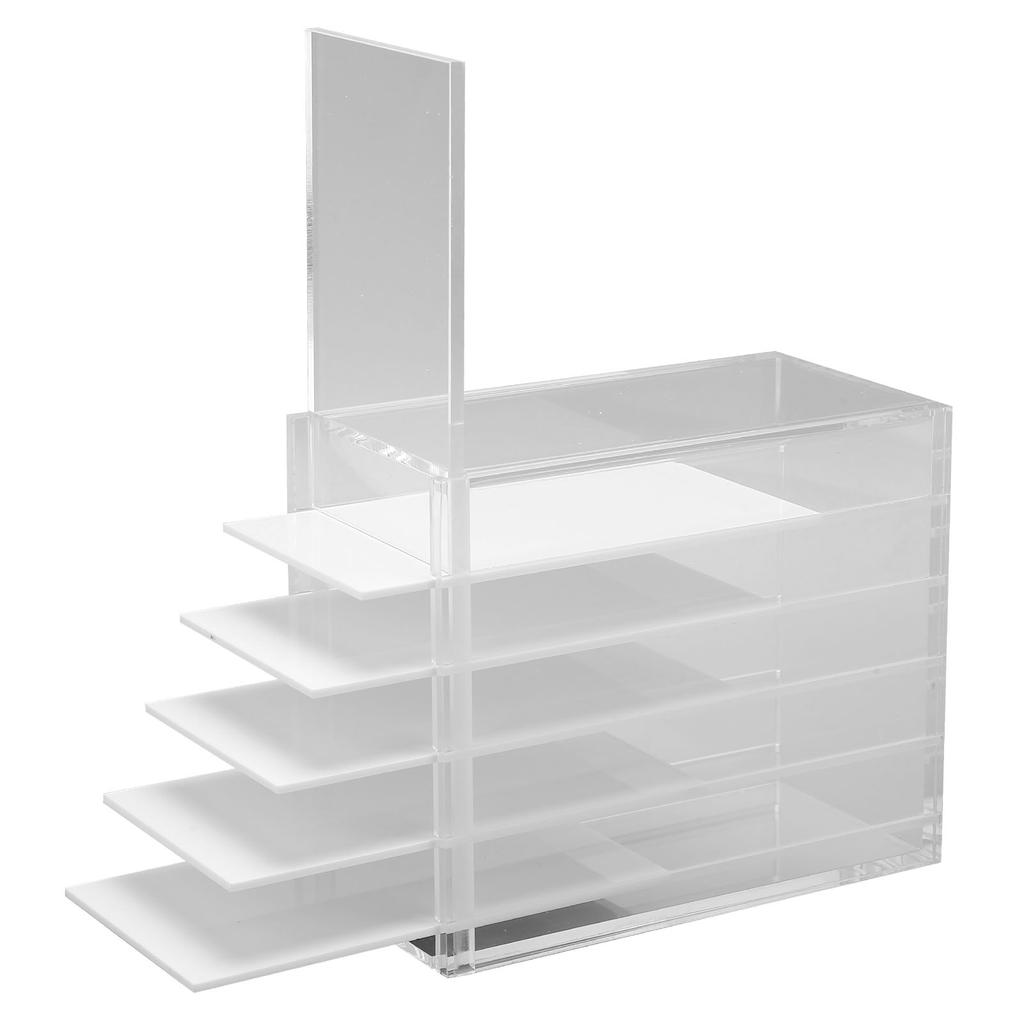 Fake Eyelash Box Dustproof Transparent Acrylic 5 Tiers Large Capacity False Eyelash Storage Box for