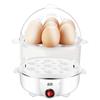 AUX 108B Multi-Functional Egg Boiler with Automatic Power-Off, Stainless Steel, Double Layer Mini Steamer