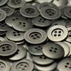 10PCS Zinc Alloy Buttons 4-Holes Buttons Black/Gold Fashion Round Zippers Leisure Clothes Shirt Overcoat Buttons