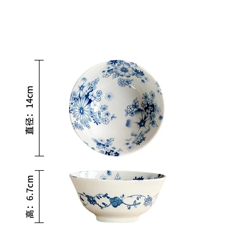 Ретро-стиль Цветы Керамическая тарелка Главная Ежедневный Послеобеденный чай Десерт Закуски Тарелки Высокого класса Ресторан Вкусные блюда Суповая тарелка