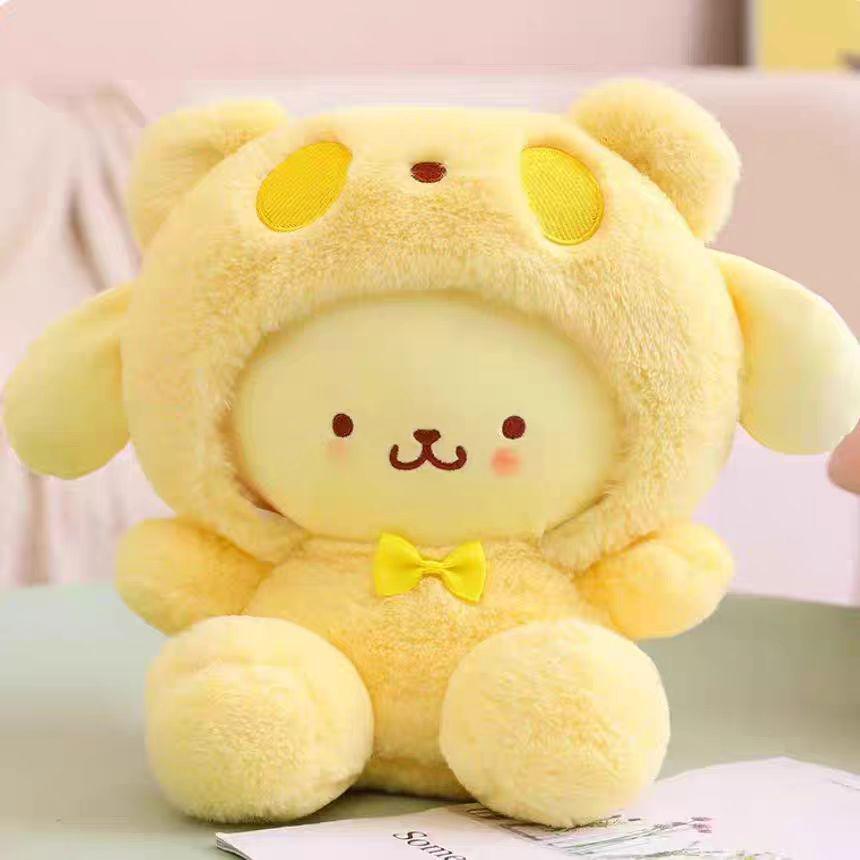 Плюшевые куклы Sanrio Cinnamoroll и Kuromi - Милые игрушки-котики для детей