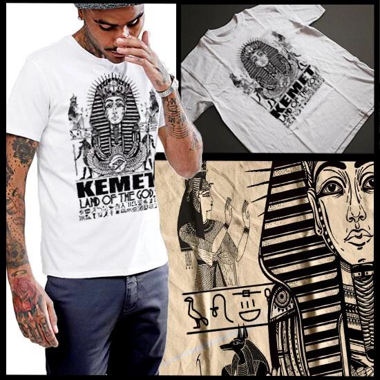Kemet Ancient Egypt Pharaoh T-Shirt Egyptian Hieroglyphic Size Small To 3XL
