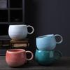 Retro Japanese Large-Capacity Ceramic Cup Coarse Pottery Coffee Cup Breakfast Cup Kiln Vintage Cup