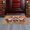 Christmas Gnome Entrance Doormat Cartoon Dwarf Welcome Mat Entrance Carpet Indoor Outdoor