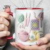 Керамическая кружка с вязаным узором для шитья, с 3D-дизайном вязки, большой емкости, безопасная для микроволновой печи, прочная, для повседневного использования, кружка для кофе и чая, для рукоделия